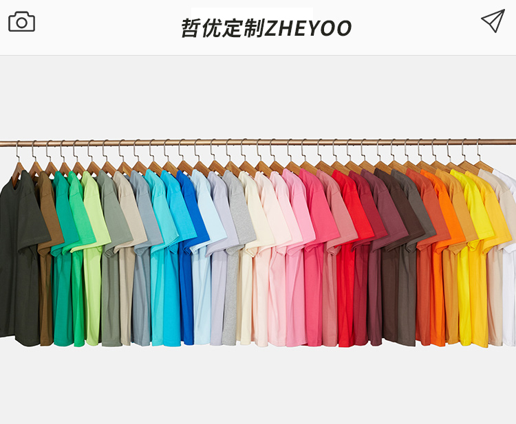 36色加厚高品质纯棉T恤(图1)